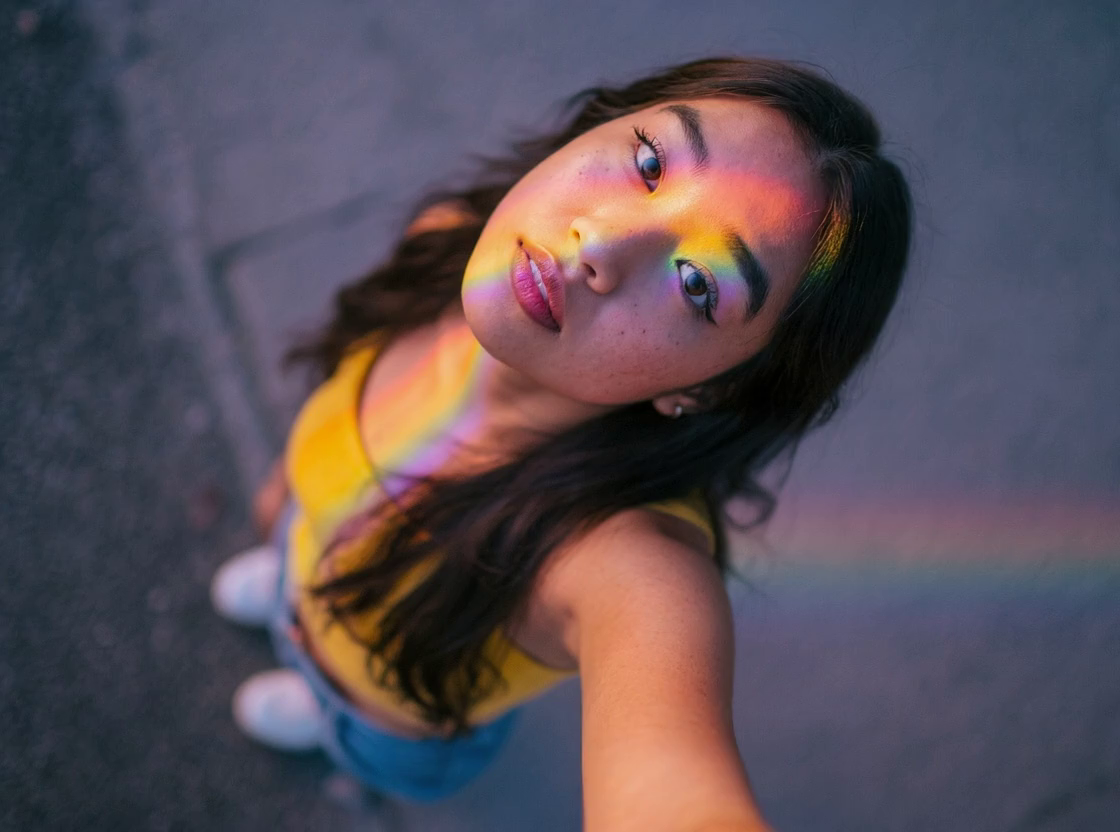 Hyperrealistic portrait background